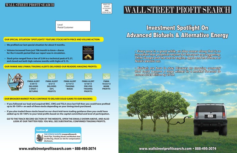 Wall Street Profit Search — AFAI Trading Alerts & Track Record